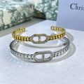 Dior Liora Crystal CD Chain Cuff Bracelet
