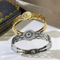 Bvlgari Two Tone Medallion Link Bracelet – Elegant Luxury Jewelry