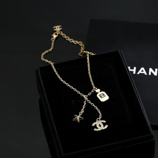 Chanel Gold Charm CC Pendant Necklace – Elegant Luxury Fashion Jewelry