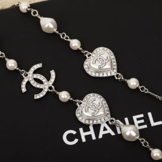 Chanel Crystal Pearl Layered Necklace – Elegant Luxury Fashion Jewelry