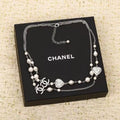 Chanel Crystal Pearl Layered Necklace – Elegant Luxury Fashion Jewelry