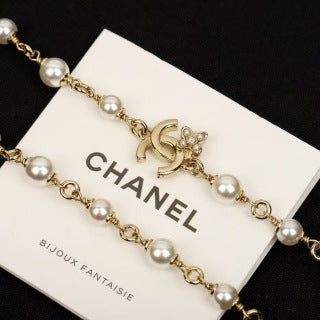 Chanel Pearl Chain CC Necklace – Elegant Luxury Fashion Jewelry