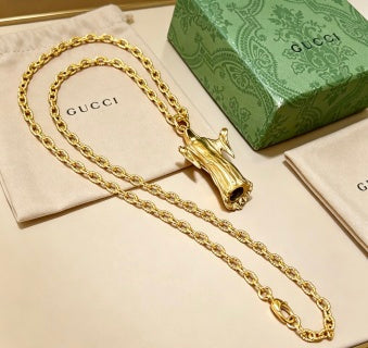 Gucci Serpent Bloom Gold Pendant Necklace
