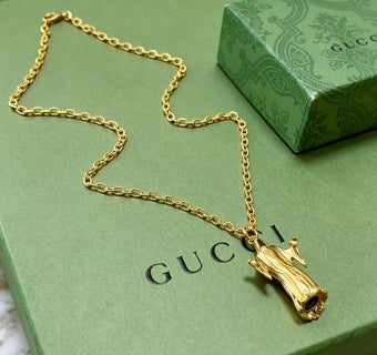 Gucci Serpent Bloom Gold Pendant Necklace