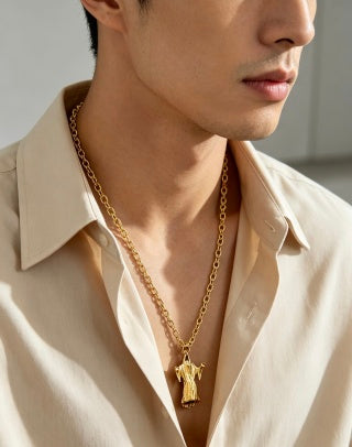 Gucci Serpent Bloom Gold Pendant Necklace