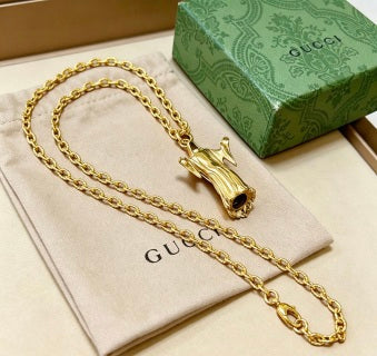 Gucci Serpent Bloom Gold Pendant Necklace