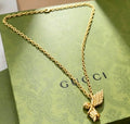 Gucci Angel Wing Pendant Chain Necklace