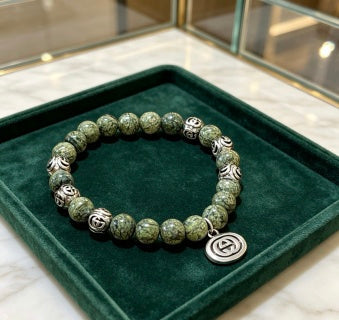 Gucci GG Beaded Charm Bracelet