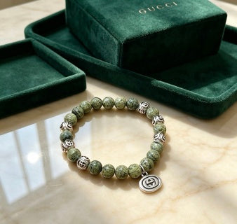 Gucci GG Beaded Charm Bracelet