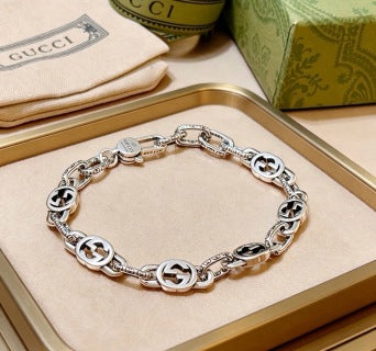 Gucci Interlocking G Oval Link Bracelet
