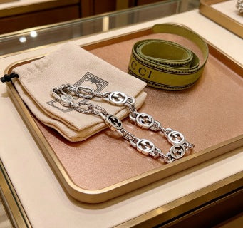Gucci Interlocking G Oval Link Bracelet