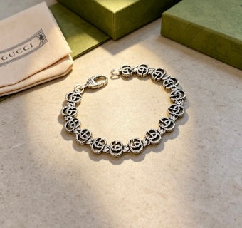 Gucci Interlocking G Link Charm Bracelet