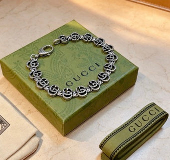 Gucci Interlocking G Link Charm Bracelet