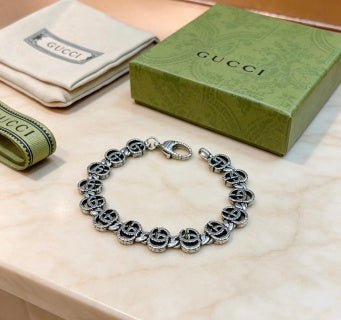 Gucci Interlocking G Link Charm Bracelet