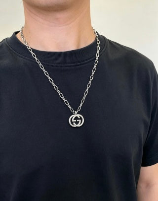 Gucci Interlocking G Layered Chain Necklace