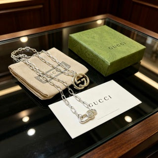 Gucci Interlocking G Layered Chain Necklace
