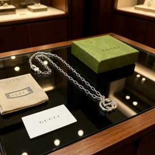 Gucci Interlocking G Layered Chain Necklace