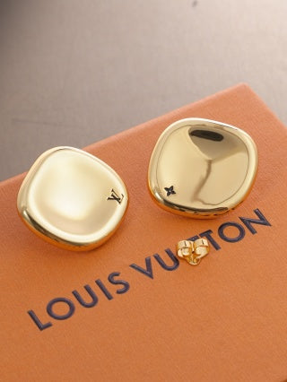 Louis Vuitton Sculpted Dome Stud Earrings