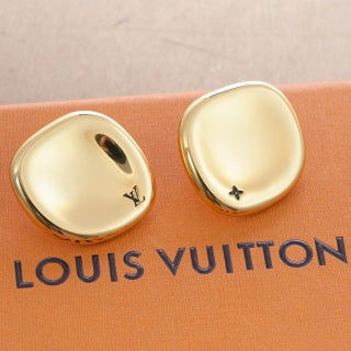 Louis Vuitton Sculpted Dome Stud Earrings