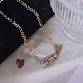 Chanel Crystal CC Gold Chain Necklace – Elegant Luxury Fashion Jewelry