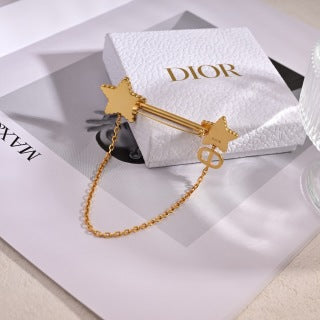 Dior Liora Star Ribbon Chain Brooch