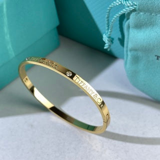 Tiffany 1837 Signature Engraved Cuff Bracelet – Classic Luxury Jewelry