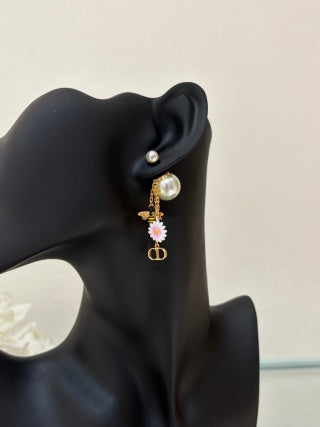 Dior Jardin Pearl Bloom Drop Earrings