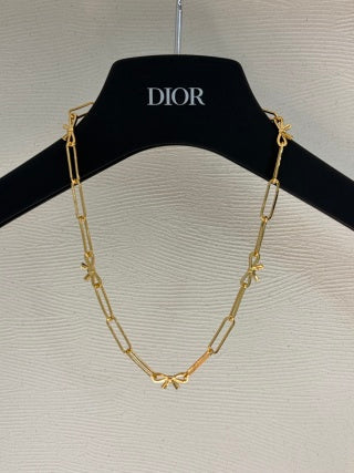 Dior Elowen Ribbon Link Chain Necklace