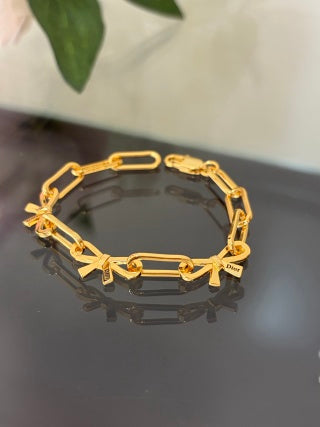 Dior Ribbon Bow Link Bracelet