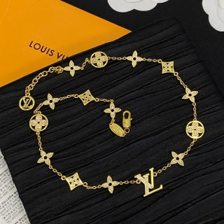 Louis Vuitton Blossom Signature Charm Chain Necklace