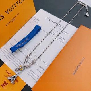 Louis Vuitton Monogram Key Pendant Chain Necklace