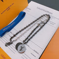 Louis Vuitton Monogram Medallion Pendant Chain Necklace