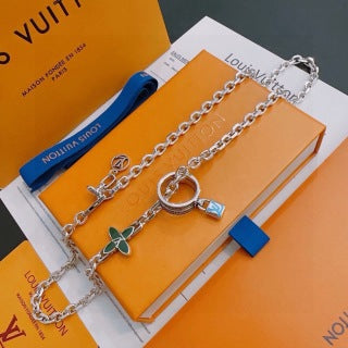 Louis Vuitton Monogram Cascade Layered Chain Necklace