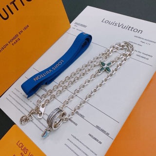 Louis Vuitton Monogram Cascade Layered Chain Necklace