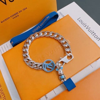 Louis Vuitton Monogram Anchor Charm Link Bracelet
