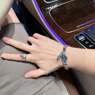 Louis Vuitton Monogram Anchor Charm Link Bracelet