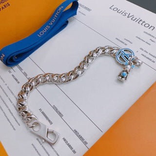 Louis Vuitton Monogram Anchor Charm Link Bracelet