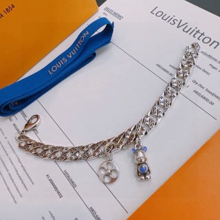 Louis Vuitton Monogram Double Layer Charm Bracelet