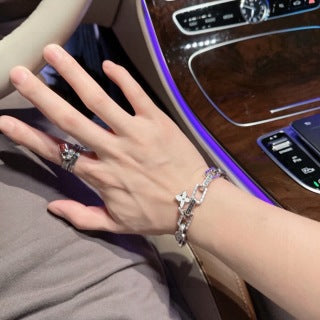 Louis Vuitton Monogram Flower Link Charm Bracelet