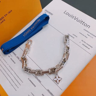 Louis Vuitton Monogram Flower Link Charm Bracelet