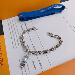 Louis Vuitton Aquamarine Charm Link Bracelet