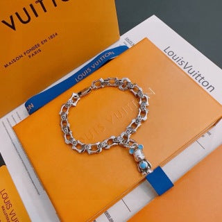 Louis Vuitton Aquamarine Charm Link Bracelet