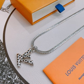 Louis Vuitton Monogram Arrow Pendant Chain Necklace