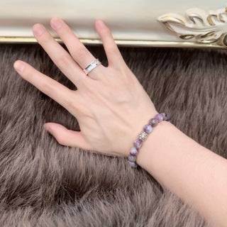 Louis Vuitton Amethyst Bead Monogram Bracelet
