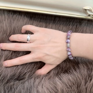 Louis Vuitton Amethyst Bead Monogram Bracelet