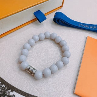 Louis Vuitton Pearl Bead Monogram Bracelet
