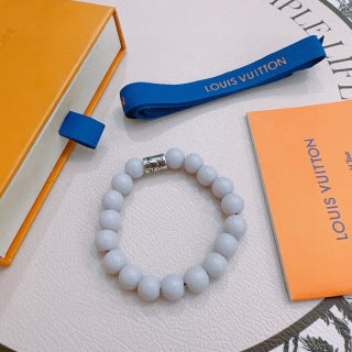 Louis Vuitton Pearl Bead Monogram Bracelet