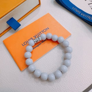Louis Vuitton Pearl Bead Monogram Bracelet