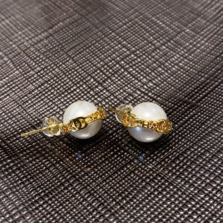 Chanel Pearl Halo Stud Earrings