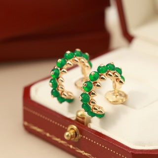 CARTIER Mirevia Color Arc Stud Earrings